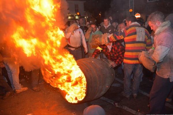 November 5 each year is marked by Tar Barrel racing in Ottery St Mary, Devon. Men, women and children carry flaming barrels of tar through the streets of ...